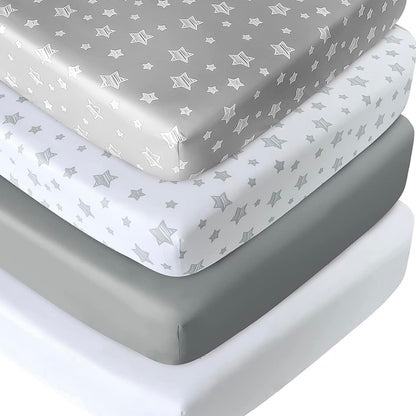 Sábanas Moonsea de cuna (paquete de 4)
