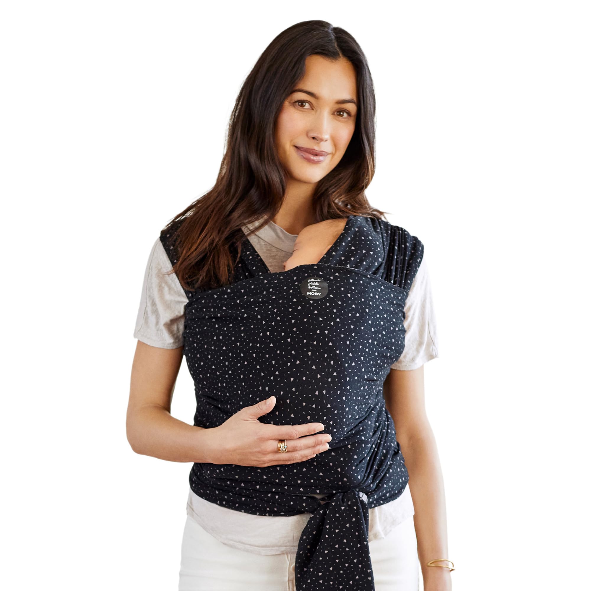 Moby Portabebés clásico negro Patterened