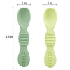 Paquete de 6 cucharas de silicona para bebés