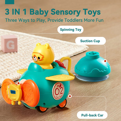 Set de juguetes con ventosa 3 en 1 para trona de BAKAM para bebés