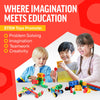 Brickyard Building Blocks STEM Toys - Juguetes educativos de construcción para niños de 4 a 8 años con 163 piezas