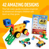 Brickyard Building Blocks STEM Toys - Juguetes educativos de construcción para niños de 4 a 8 años con 163 piezas