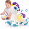 Hahaland juguete musical de unicornio con luz musical