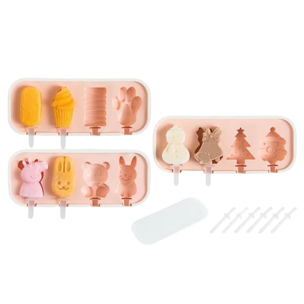 Moldes de paletas de 3 unidades