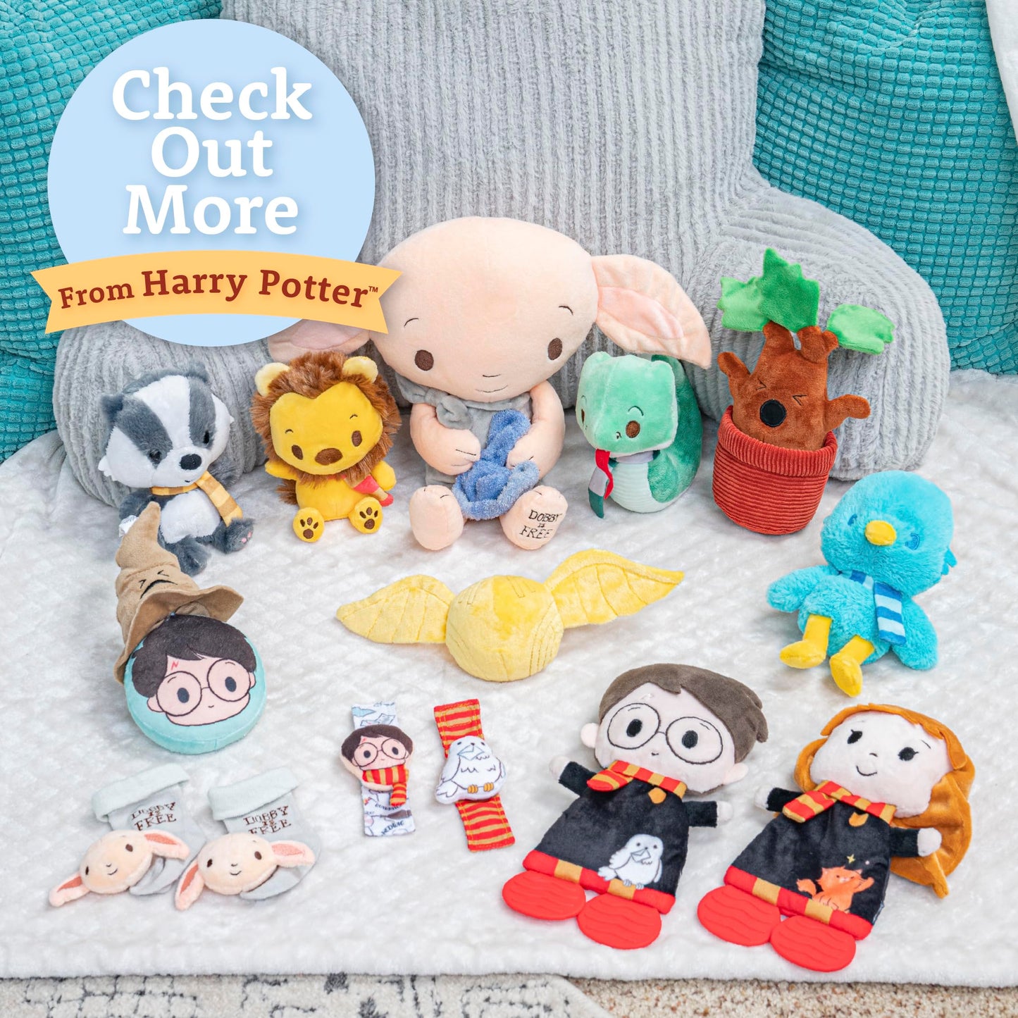 KIDS PREFERRED Harry Potter Hogwarts House Peek a Boo On The Go - Manta de seguridad para recién nacidos