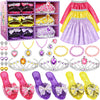 Princess Dress Up Toys & Jewelry Boutique - Conjunto de disfraces que incluye faldas y zapatos