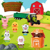 Weilim conteo Montessori, a juego, clasificación, juegos de motricidad fina, animales de granja, marionetas de dedo