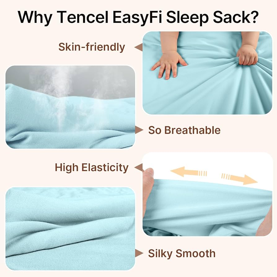 Saco de dormir súper suave de rayón hecho de bambú para bebés de 18 a 24 meses, 0.5 Tog