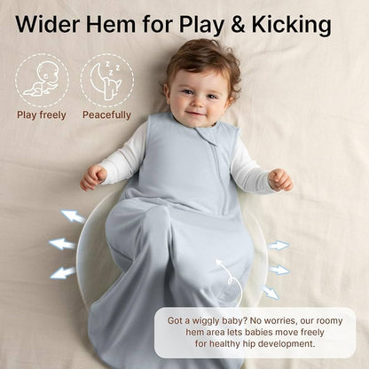 Saco de dormir súper suave de rayón hecho de bambú para bebés de 18 a 24 meses, 0.5 Tog
