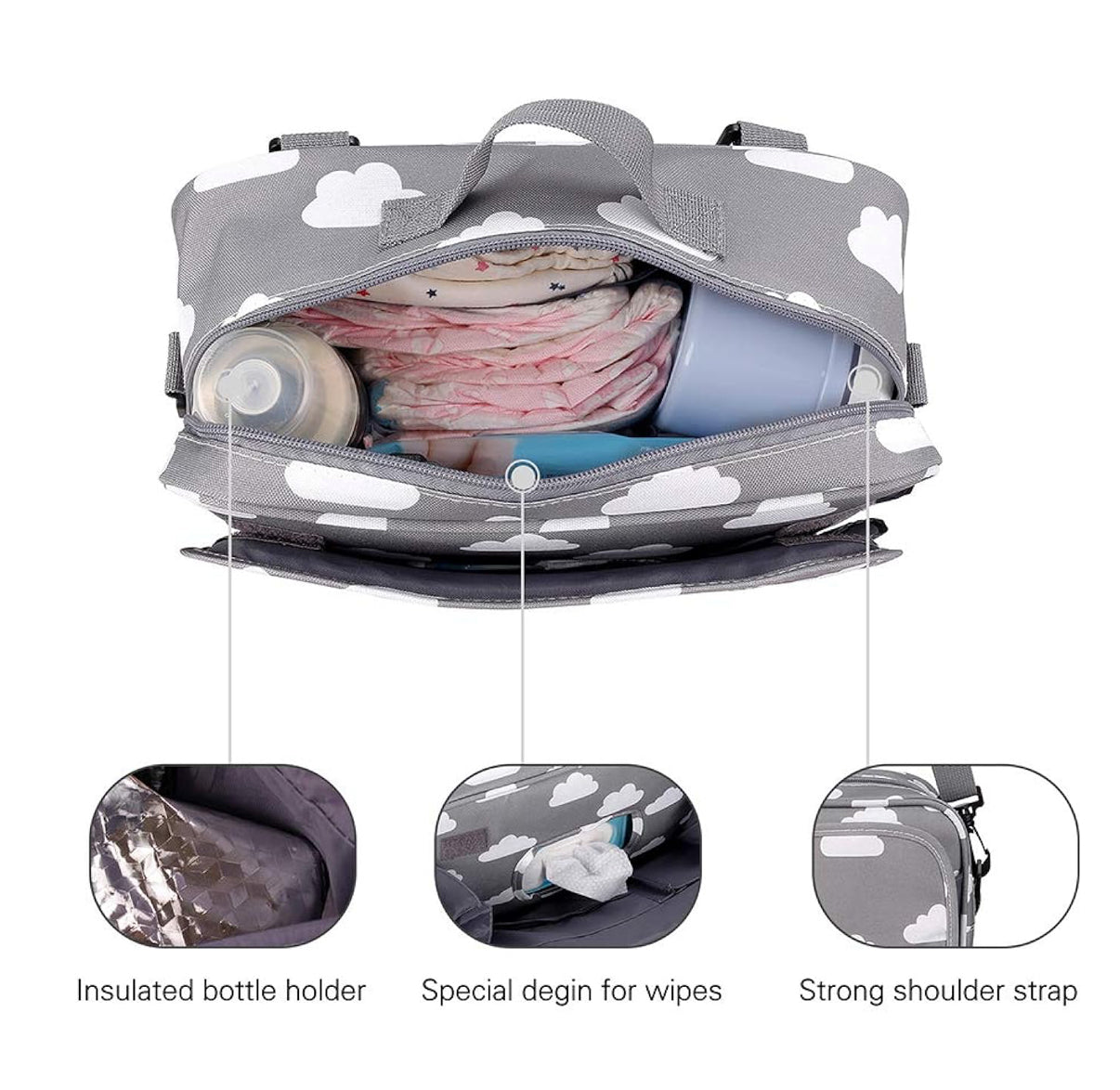 Bolsa de pañales para bebé