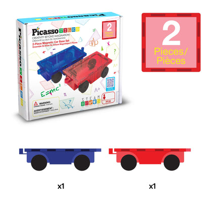 Juego de Camiones de 2 Piezas con Cama Extra Grande y Cierre Reforzado de PicassoTiles