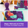 Kinetic Sand Juego de caja de arena, arena de juego morada de 1 libra