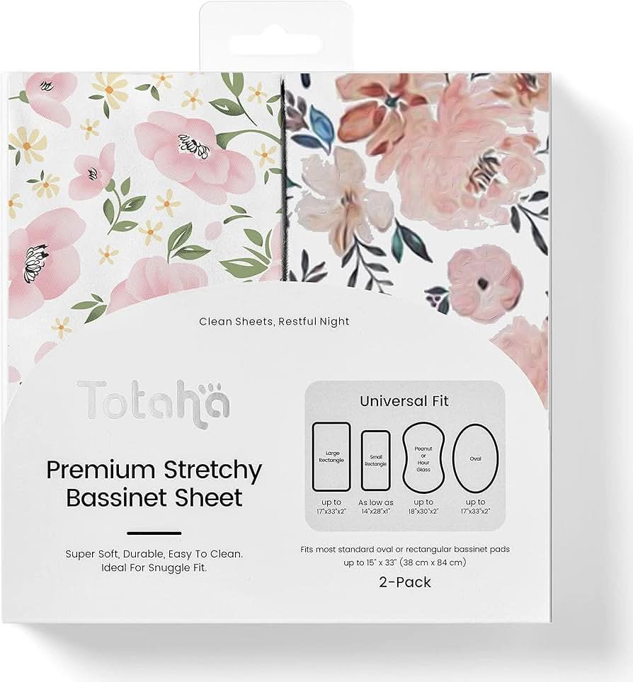 TotAha Sábanas elásticas de alta calidad para moisés