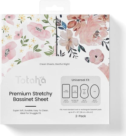 TotAha Sábanas elásticas de alta calidad para moisés