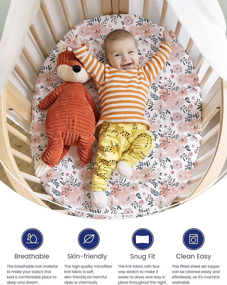 TotAha Sábanas elásticas de alta calidad para moisés