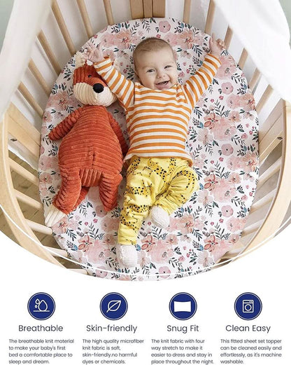 TotAha Sábanas elásticas de alta calidad para moisés