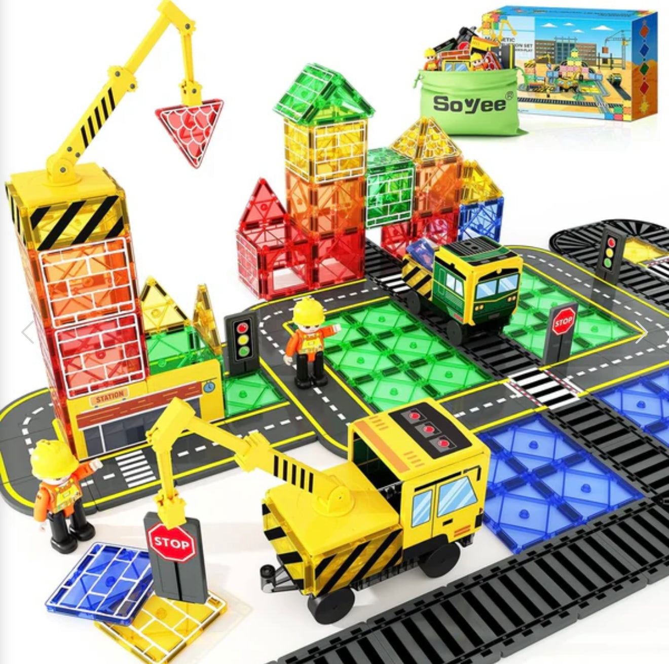 42 bloques magnéticos Magworld® Construcción