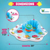 Bundaloo Alfombrilla inflable para piscina infantil con respaldo y anillos apilables