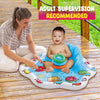Bundaloo Alfombrilla inflable para piscina infantil con respaldo y anillos apilables