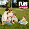 Bundaloo Alfombrilla inflable para piscina infantil con respaldo y anillos apilables