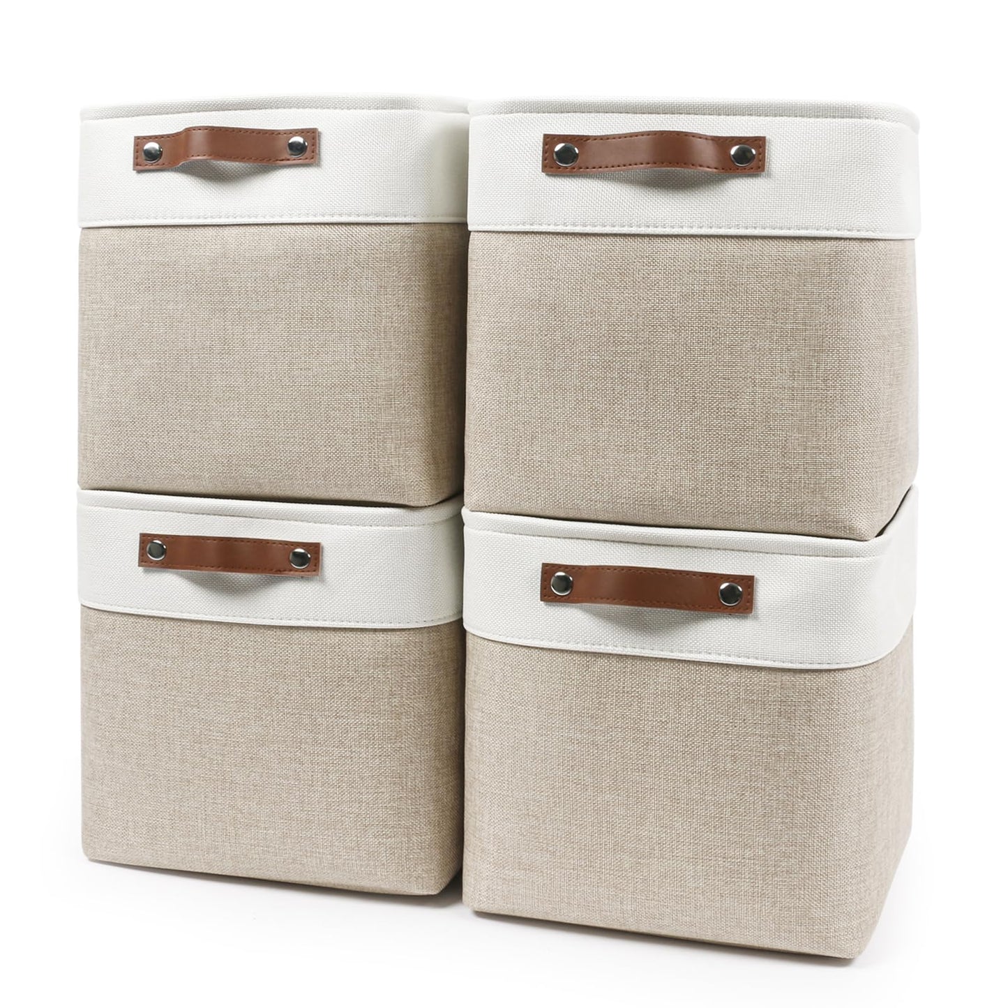 Bagnizer Cubos de Almacenamiento de Tela Plegables 11x11