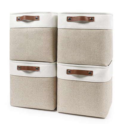 Bagnizer Cubos de Almacenamiento de Tela Plegables 11x11