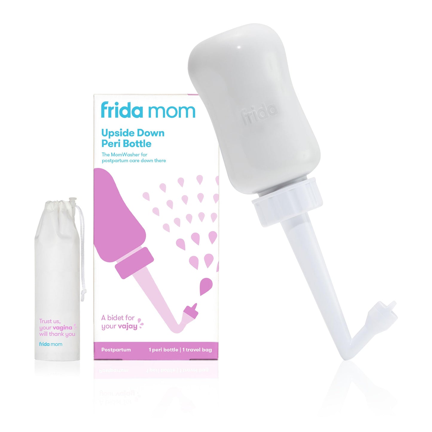Frida Mom Rociador de botellas peri al revés, cuidado perineal y recuperación posparto