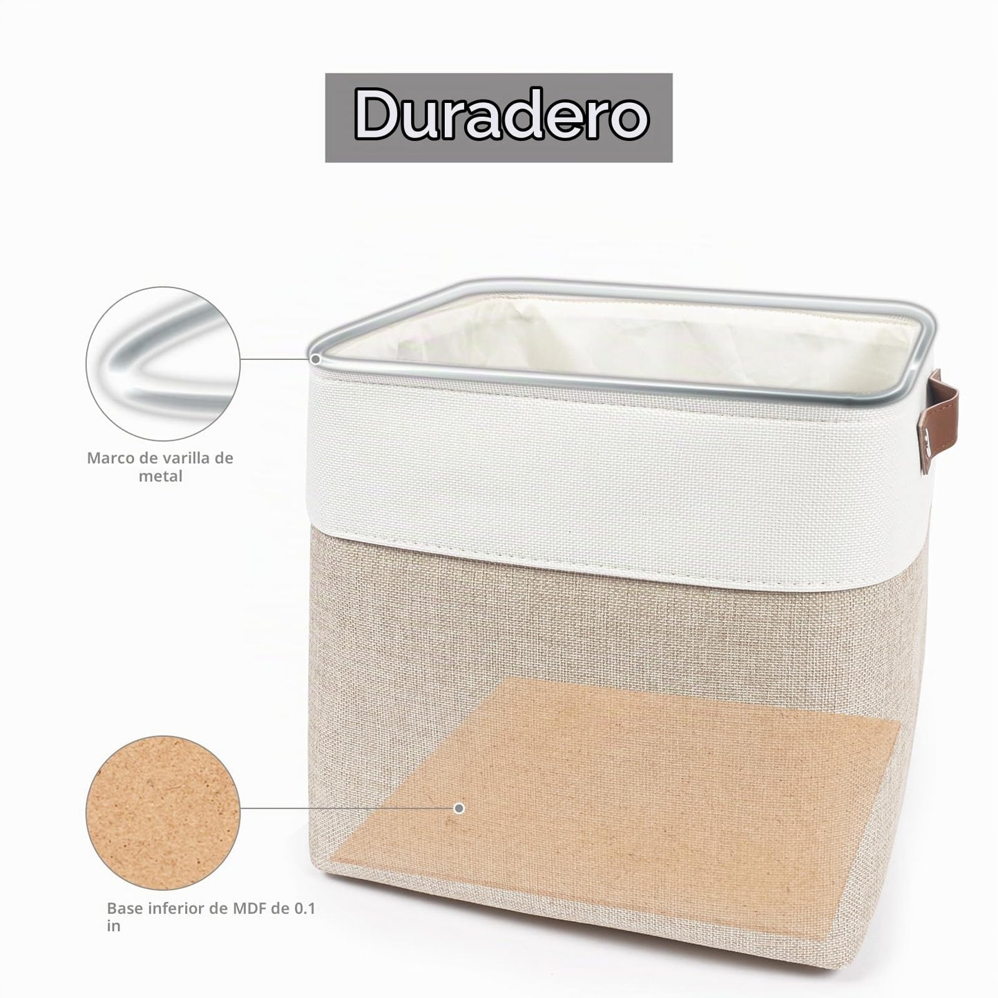 Bagnizer Cubos de Almacenamiento de Tela Plegables 11x11