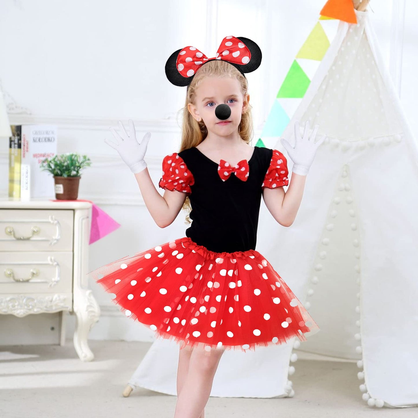 Juego de accesorios de disfraz Minnie Mouse