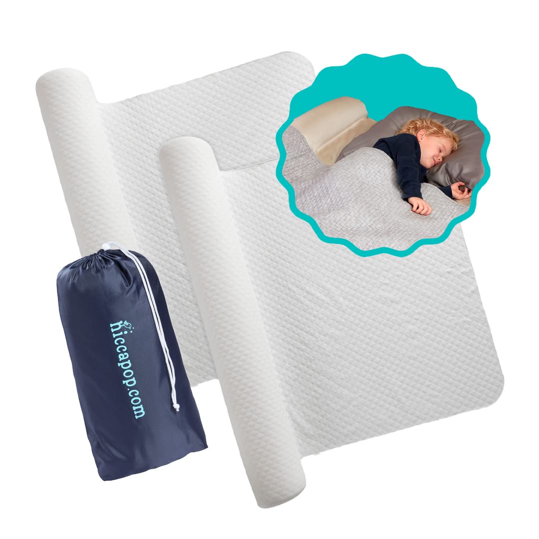 hiccapop Riel de cama inflable para niños pequeños