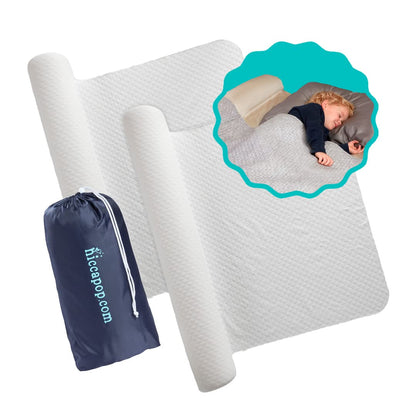 hiccapop Riel de cama inflable para niños pequeños