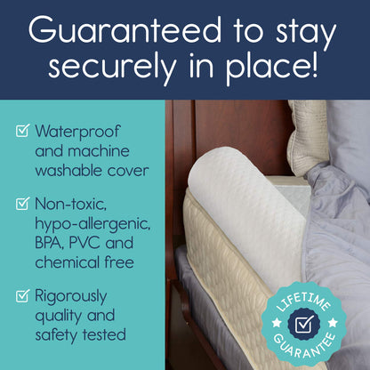 hiccapop Riel de cama inflable para niños pequeños