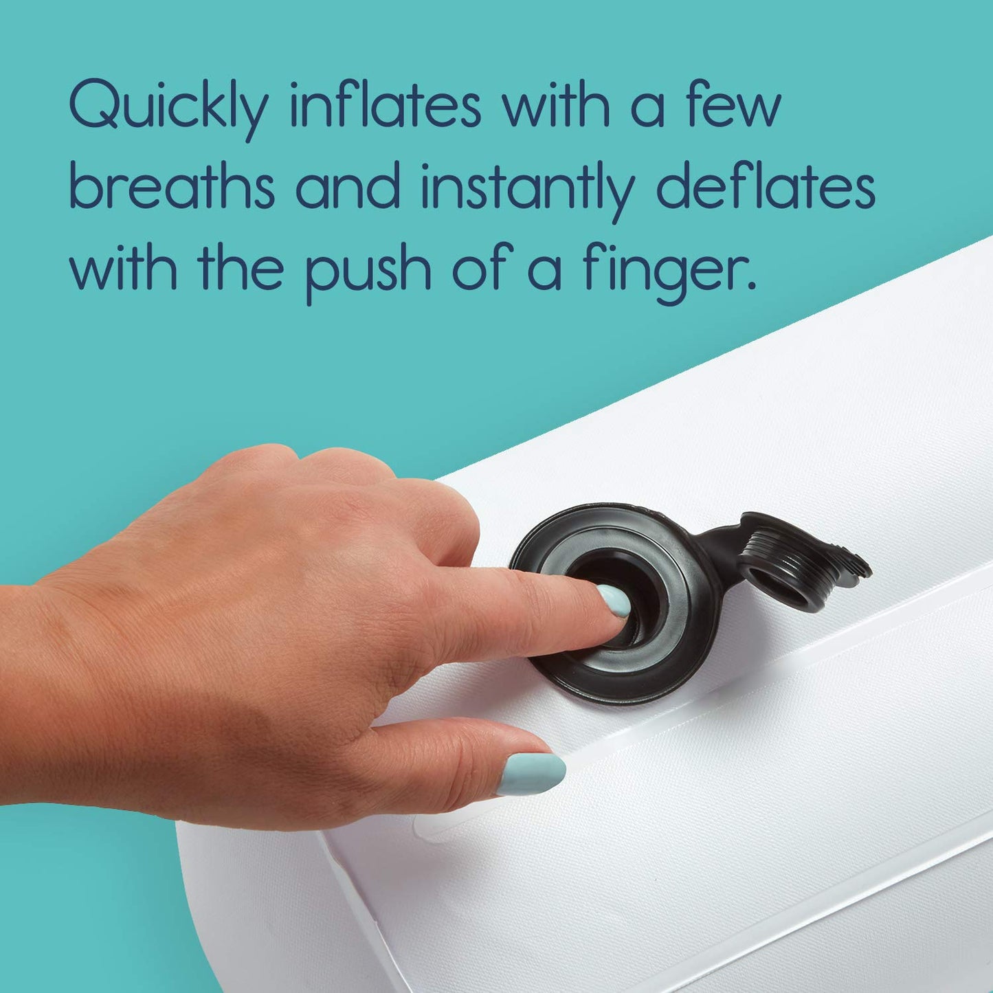 hiccapop Riel de cama inflable para niños pequeños