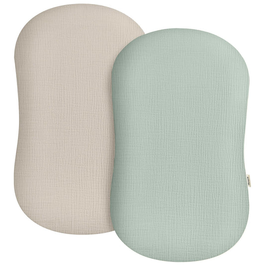 Juego de 2 fundas de muselina para tumbona de bebé