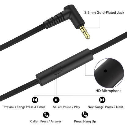 Auriculares supraaurales con micrófono