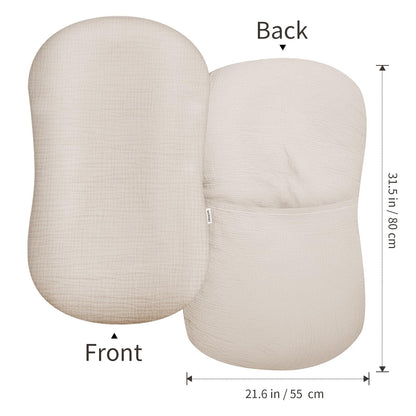 Juego de 2 fundas de muselina para tumbona de bebé