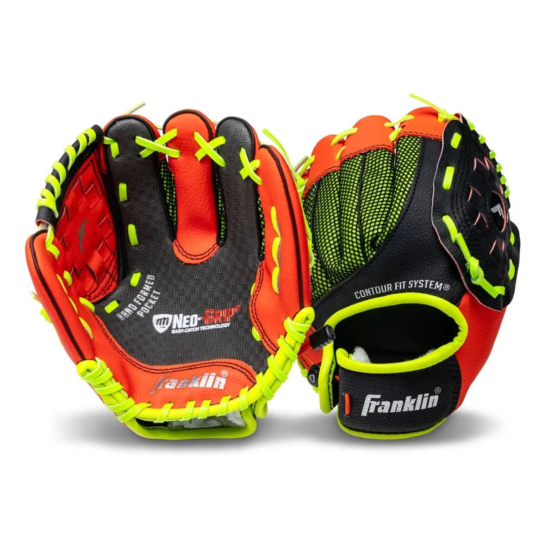 Franklin Sports Neo-Grip Kids Teeball Set de Guante + Pelota, 9 in