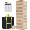 Aivalas Juegos de bloques de madera gigantes, juegos de torre grande de 56 bloques