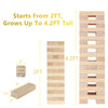Aivalas Juegos de bloques de madera gigantes, juegos de torre grande de 56 bloques