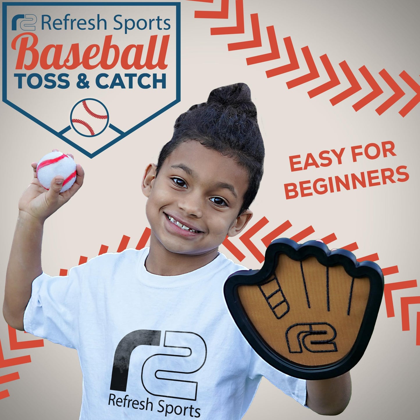 Juego de pelota para lanzar y atrapar, pelotas adhesivas fáciles de usar y guante de entrenamiento de béisbol