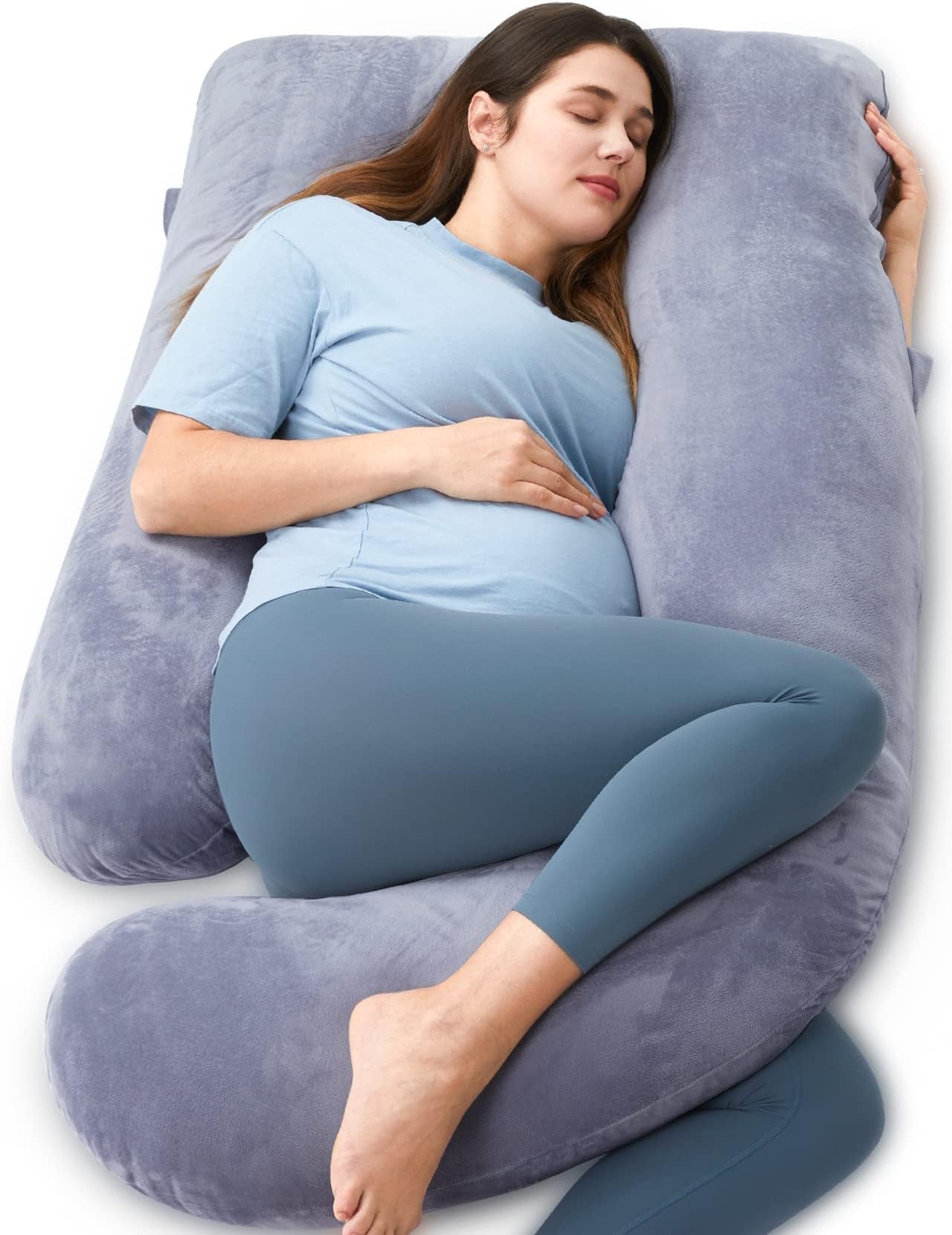 Momcozy - Almohada para embarazo, en forma de U