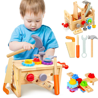 Juego de herramientas para niños - 29 piezas de herramientas de madera