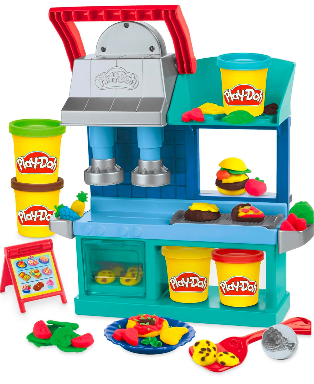 Play-Doh - Juego de cocina de dos lados para chefs ajetreados de Kitchen Creations