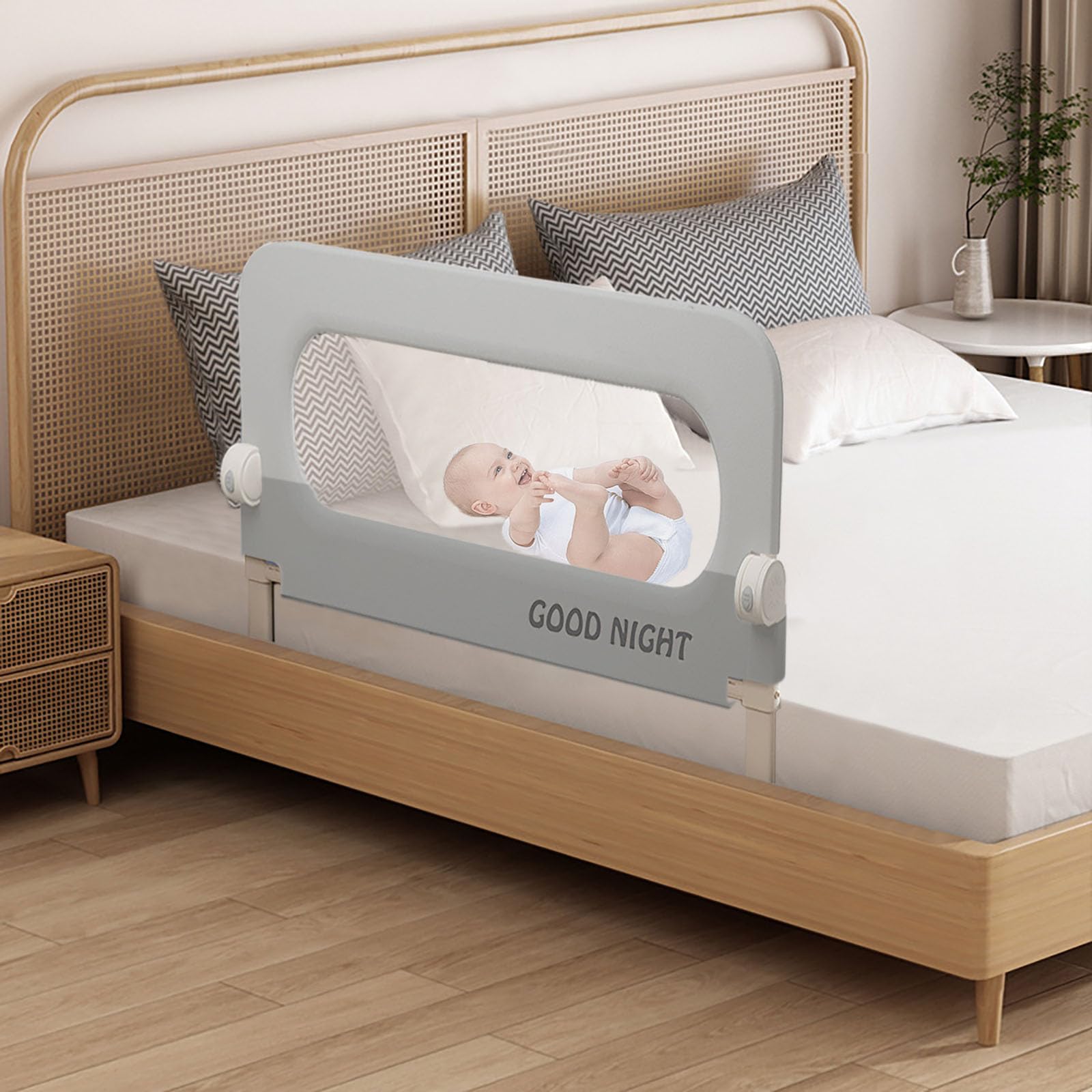 Barandilla de protección de cama para niños pequeños