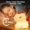 Linda luz nocturna LED para niños, recargable de silicona