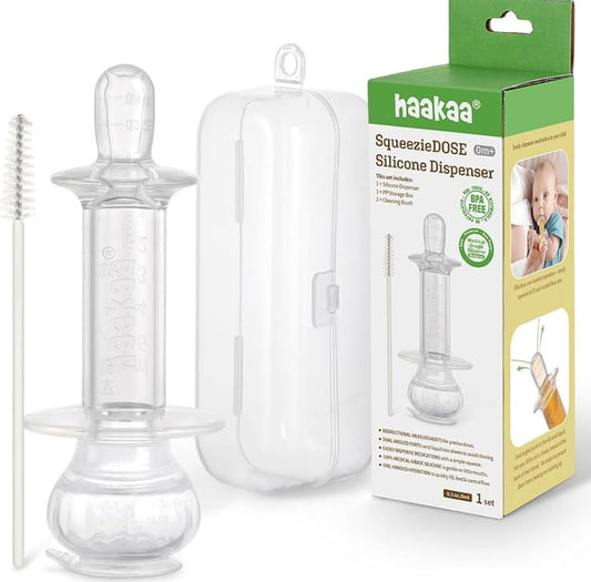 Dispensador de líquido de silicona Haakaa SqueezieDOSE (8 ml): jeringa multiusos