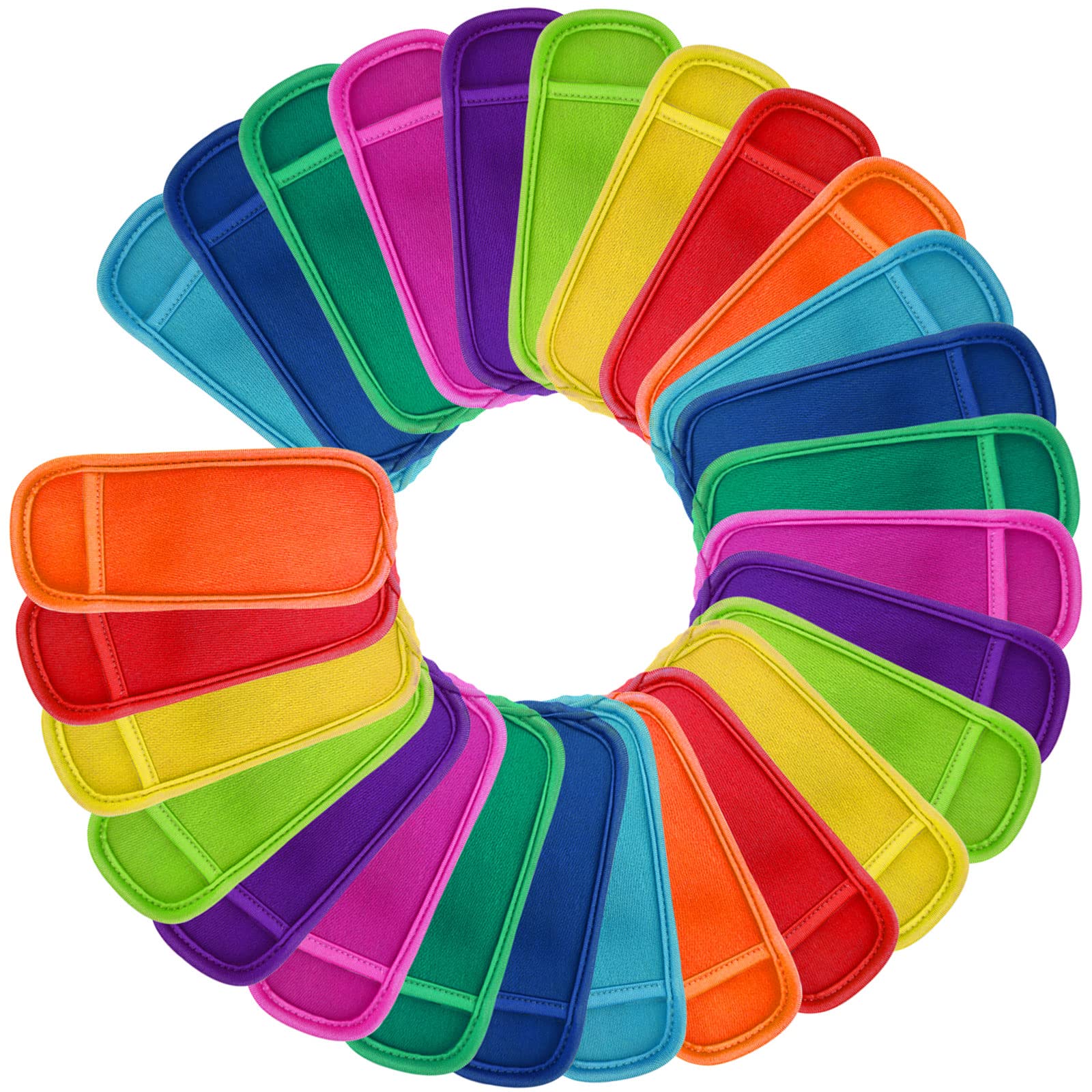 16 piezas en 9 colores reutilizables para paletas de helados