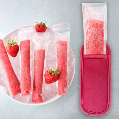 16 piezas en 9 colores reutilizables para paletas de helados