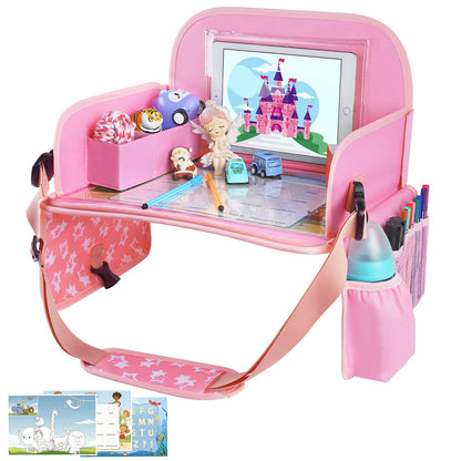 MENZOKE Store bandeja de viaje para niños para asiento de coche