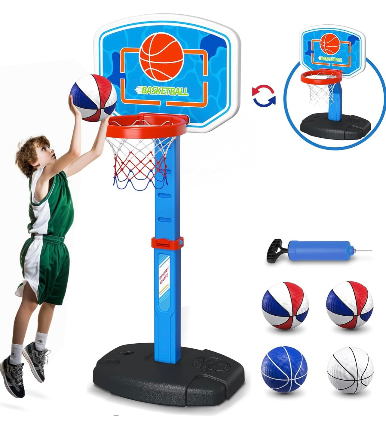 QDRAGON Mini aro de baloncesto